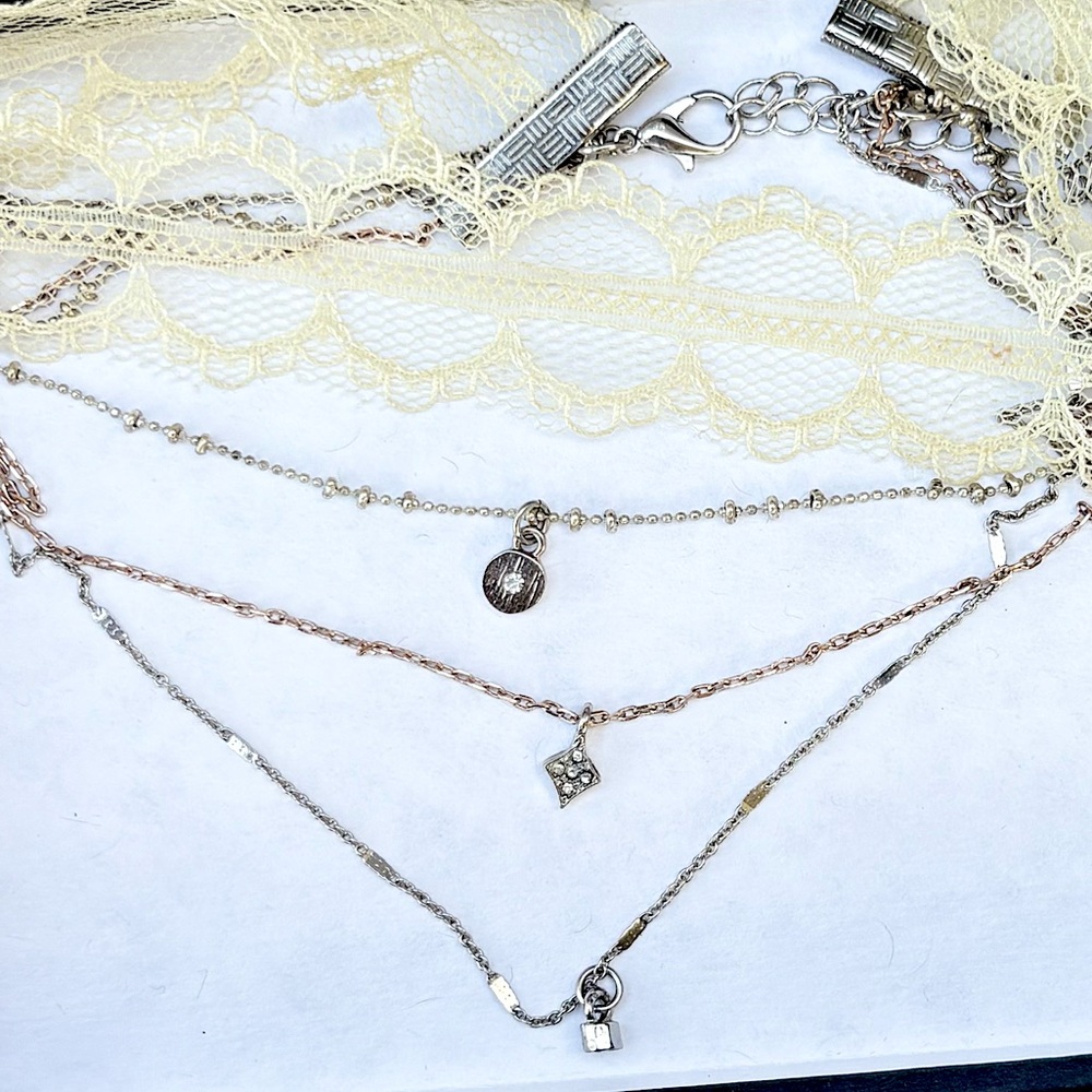 Nasty Gal layered lace choker necklace